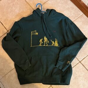 Nike Men's Dark Green Austen AG Hoodie Skeleton